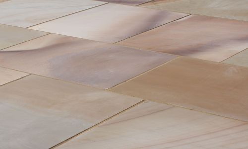Castacrete - Sawn and Honed - Buff Brown Sandstone - Patio Pack (New Pack And Slab Size)
