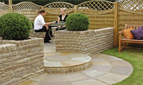 Marshalls - Fairstone Traditional Stone Walling - Autumn Bronze - Pitched
