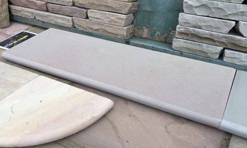 Indian Sandstone Steps - Polished Raj Green Step Tread