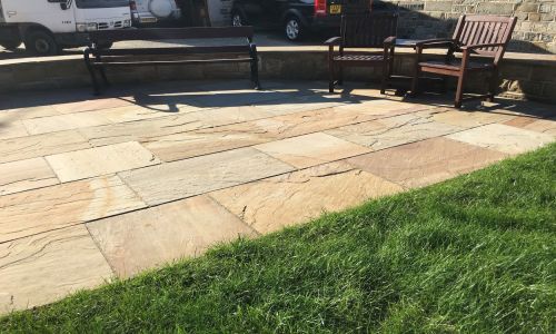 Indian Sandstone Paving - Rippon Buff - Patio Packs