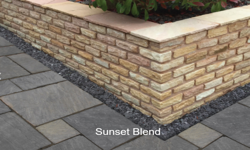Digby Stone - Sandstone Walling - Sunset Blend - 215 x 100mm