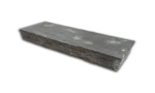 Indian Sandstone Thick Block Steps - Sagar Black Charcoal - 1000 x 350mm